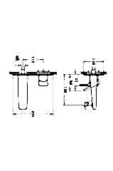 Sento Ankastre Lavabo Bataryası, Sıva Üstü, Krom A42539