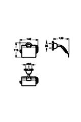 Matrix A44580 Kapaklı Tuvalet Kağıtlığı, Krom